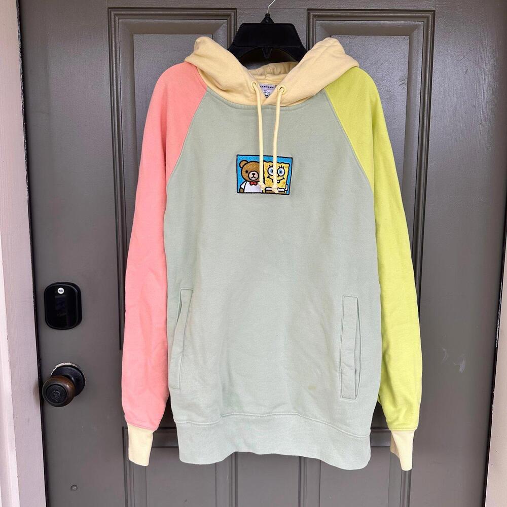 Teddy Fresh x SpongeBob SquarePants Color Block Hoodie Small